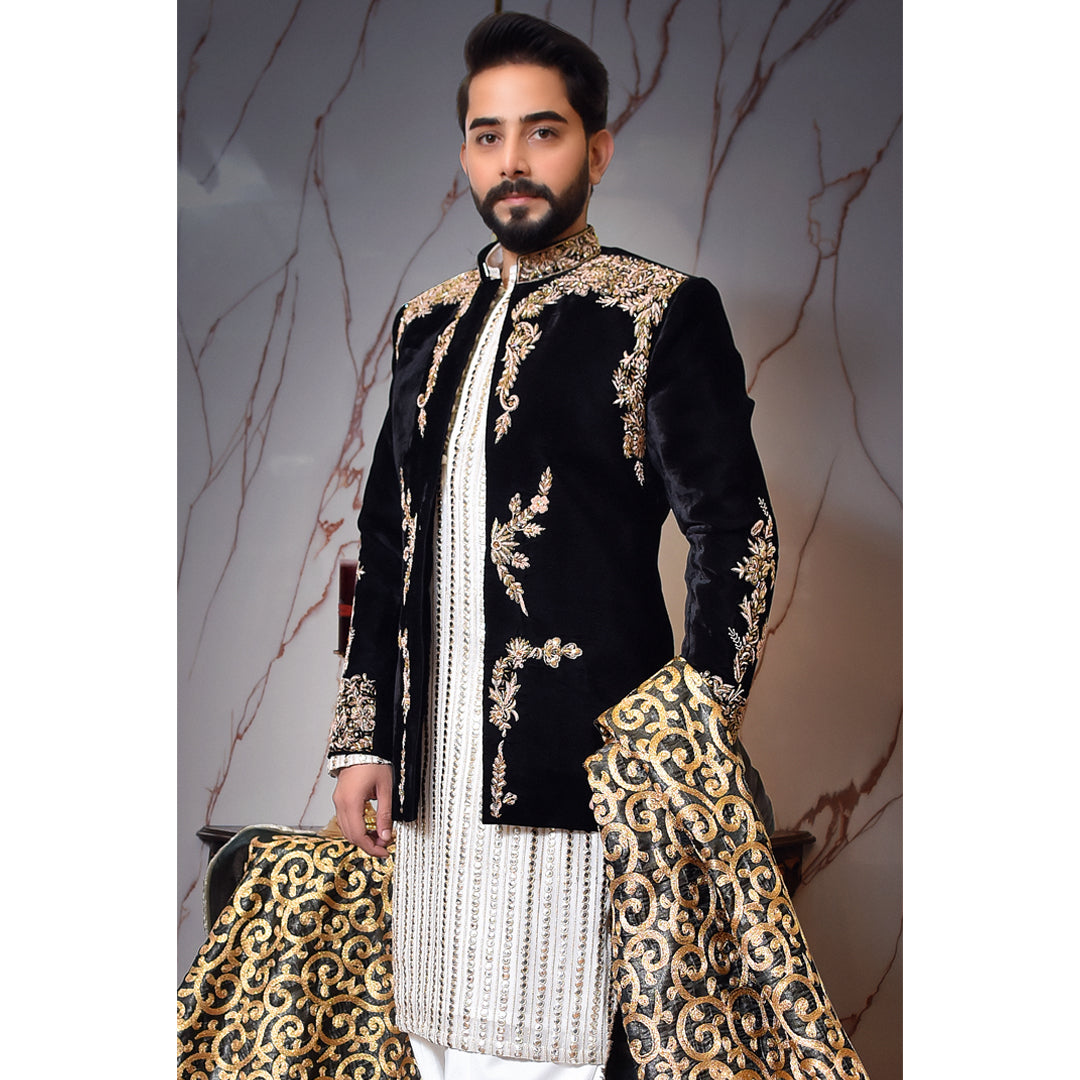 Black Velvet Prince Coat