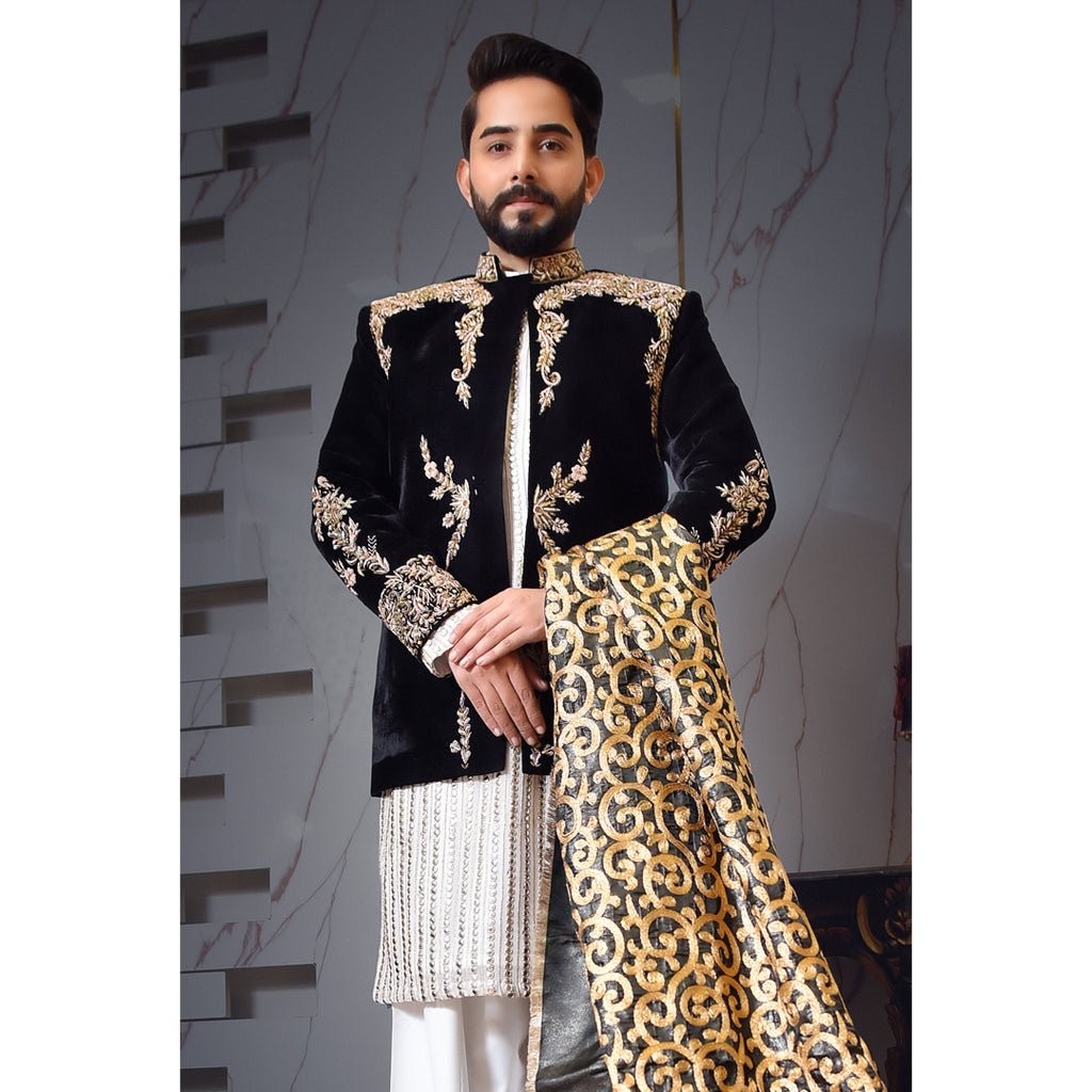 Black Velvet Prince Coat