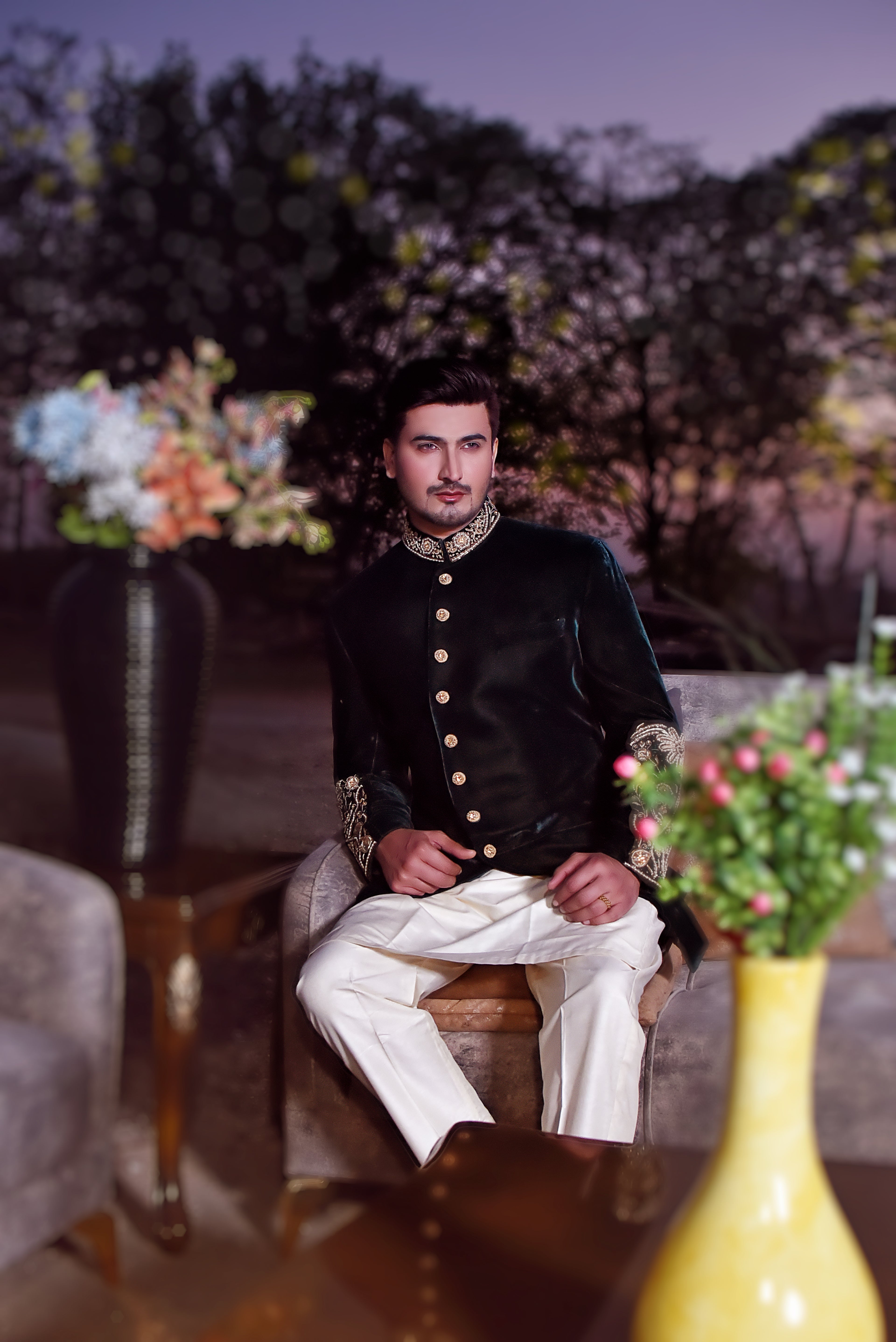 Deep Emerald Sherwani