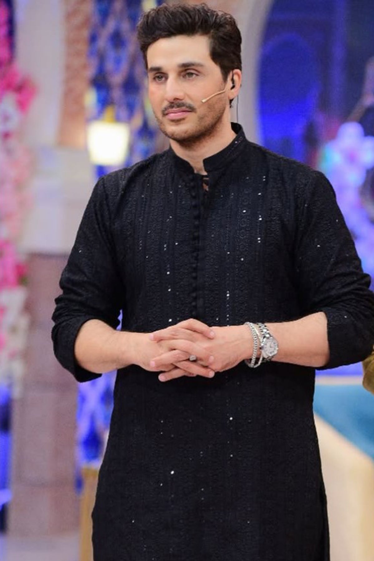 Black Embroided Kurta
