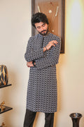 Black and Silver Kurta