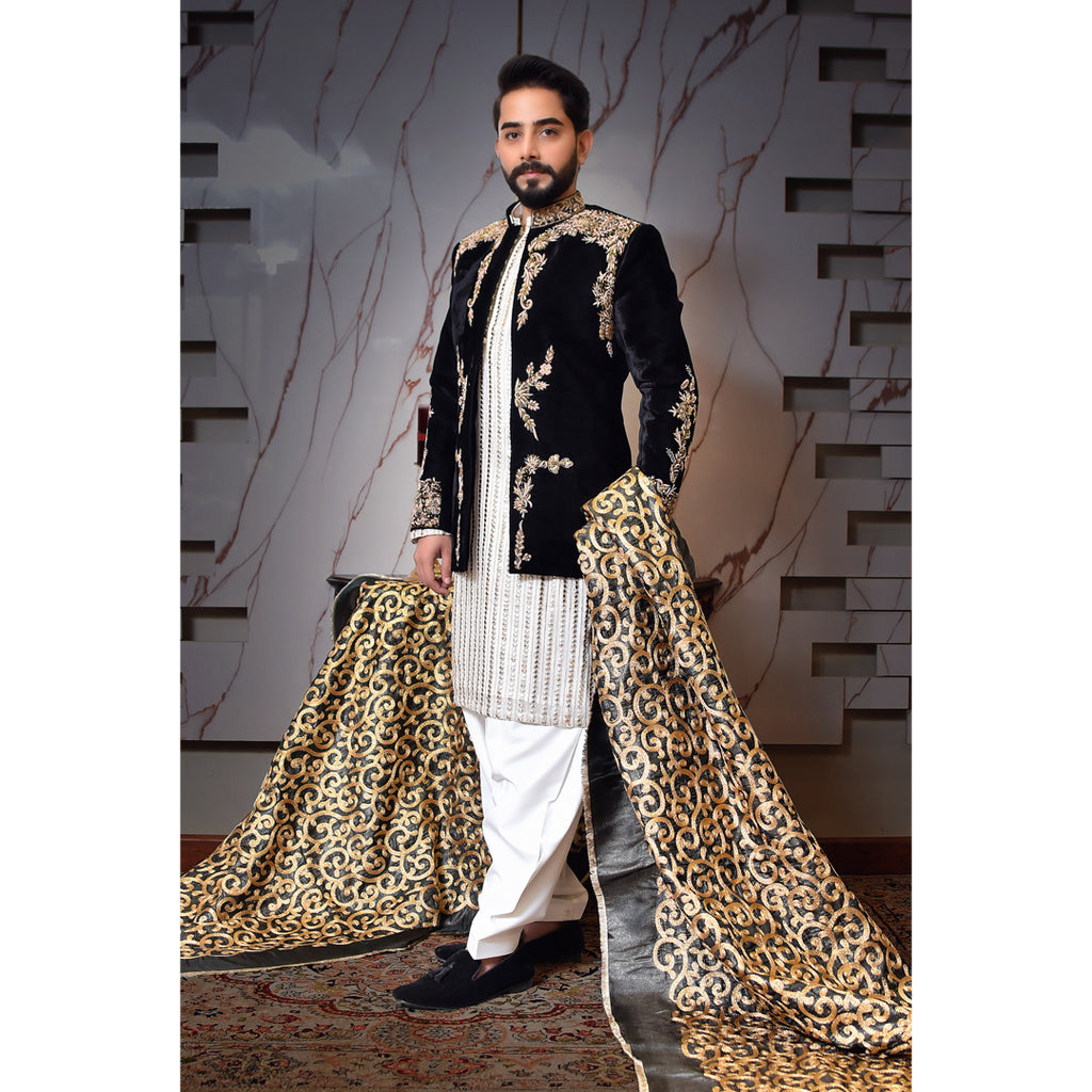 Black Velvet Prince Coat