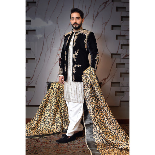 Black Velvet Prince Coat