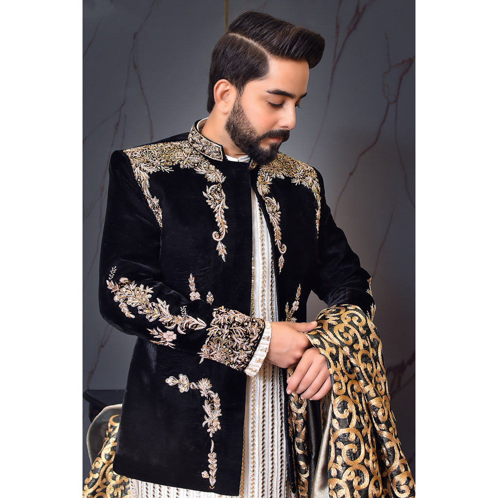 Black Velvet Prince Coat