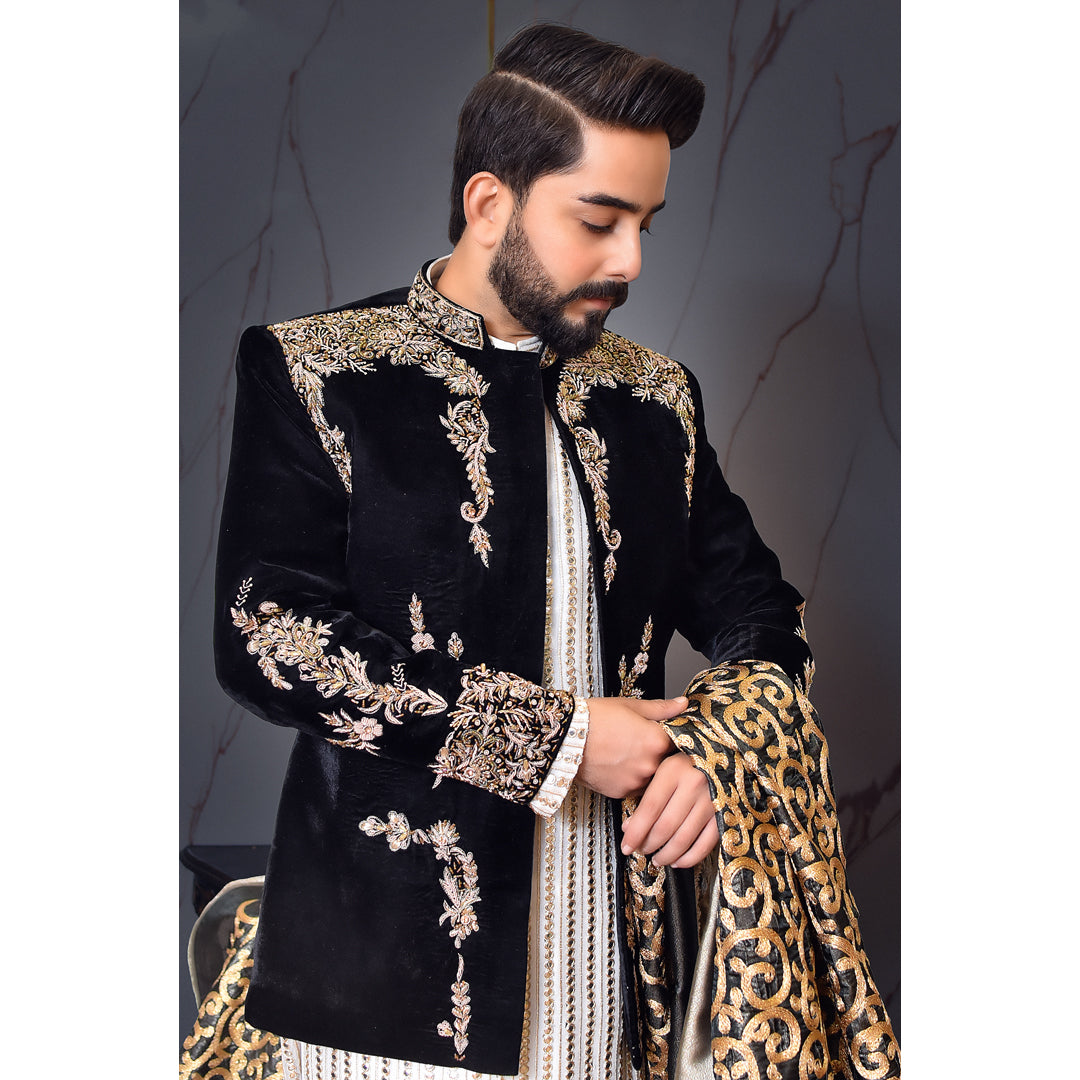 Black Velvet Prince Coat