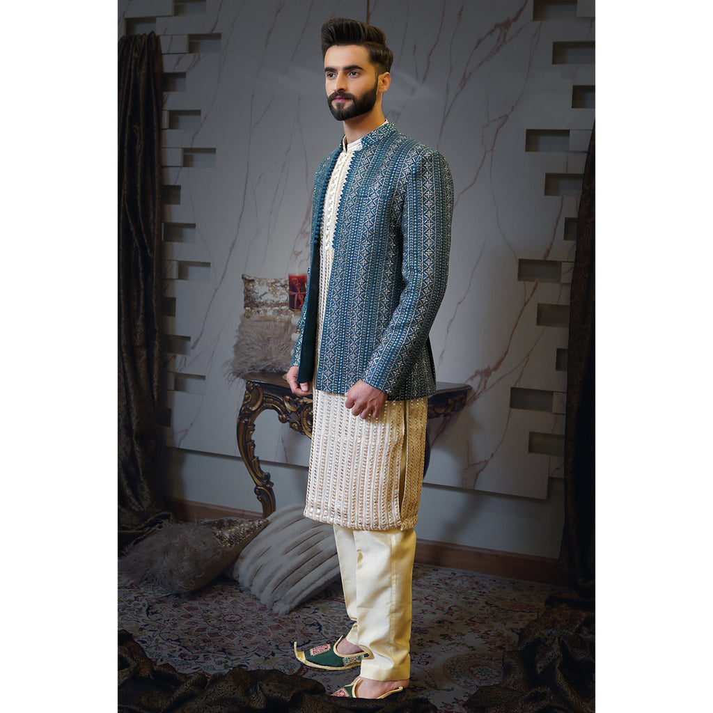 Teal Prince Coat