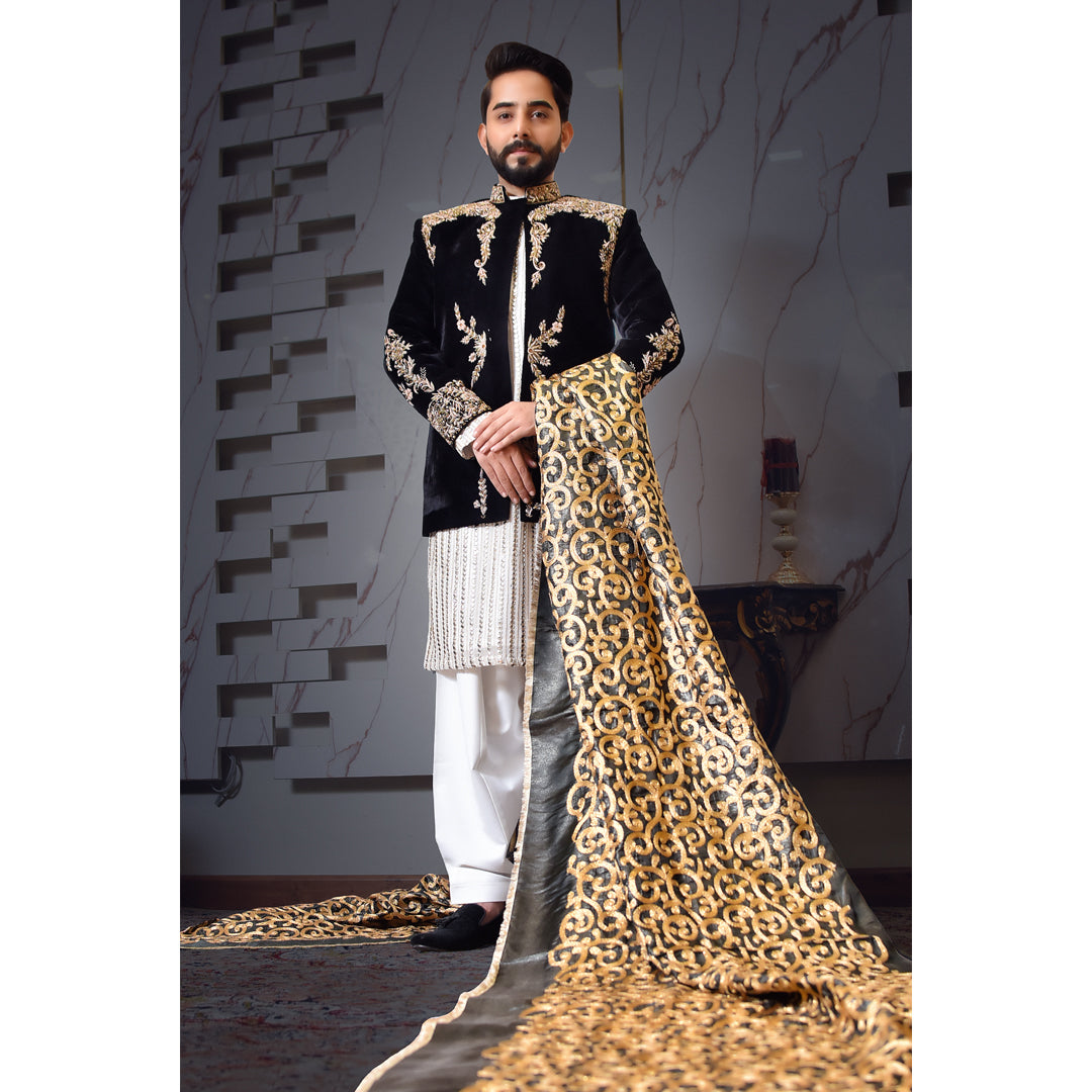 Black Velvet Prince Coat