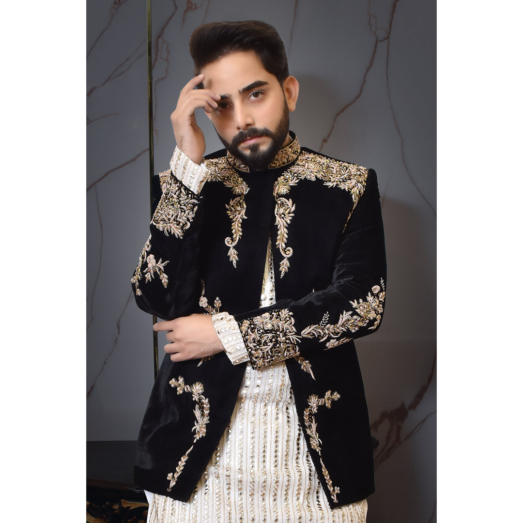 Black Velvet Prince Coat