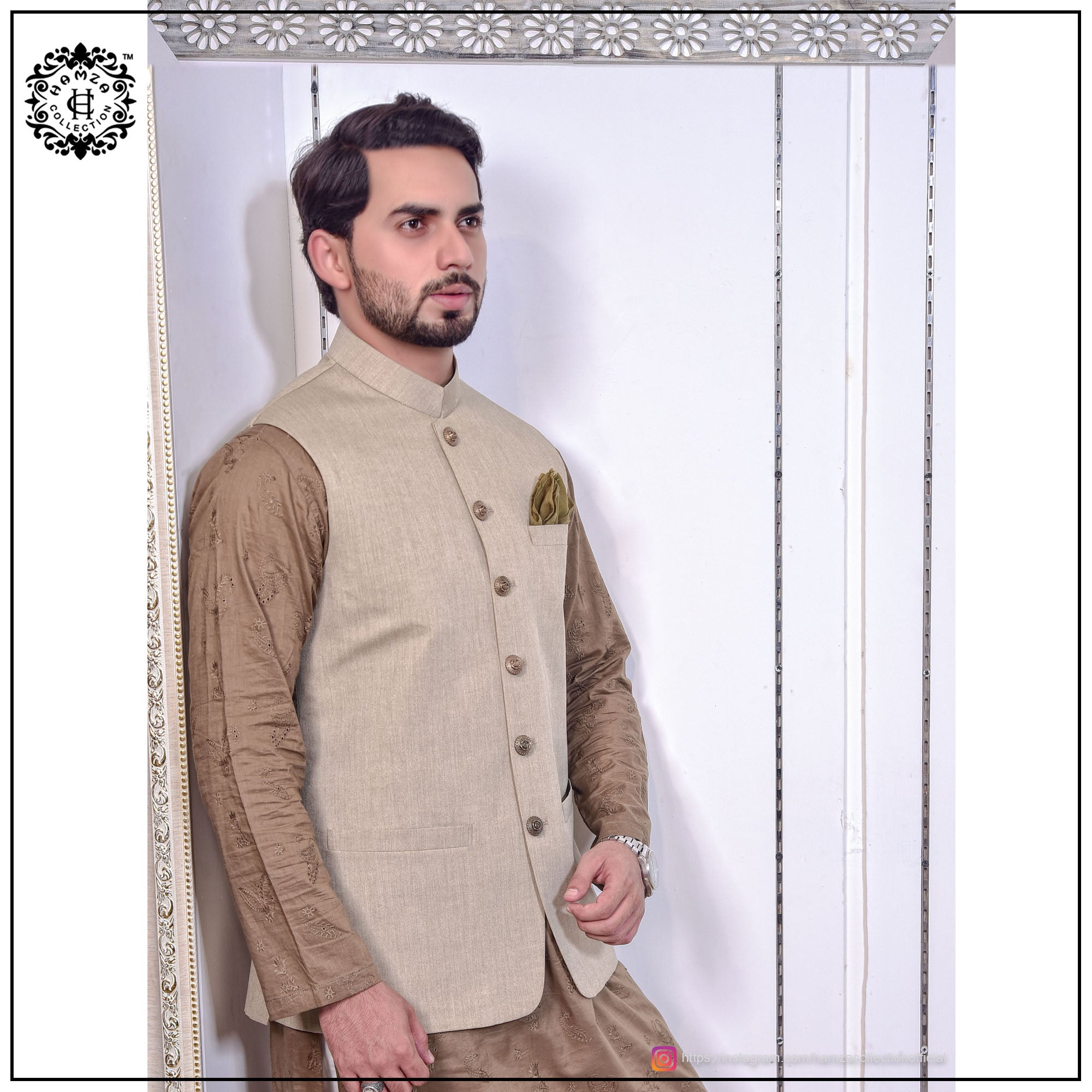 Beige Waist Coat