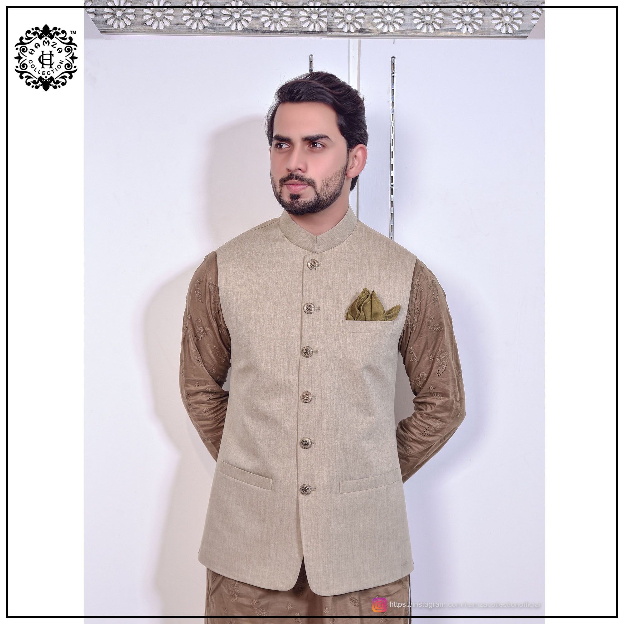 Beige Waist Coat