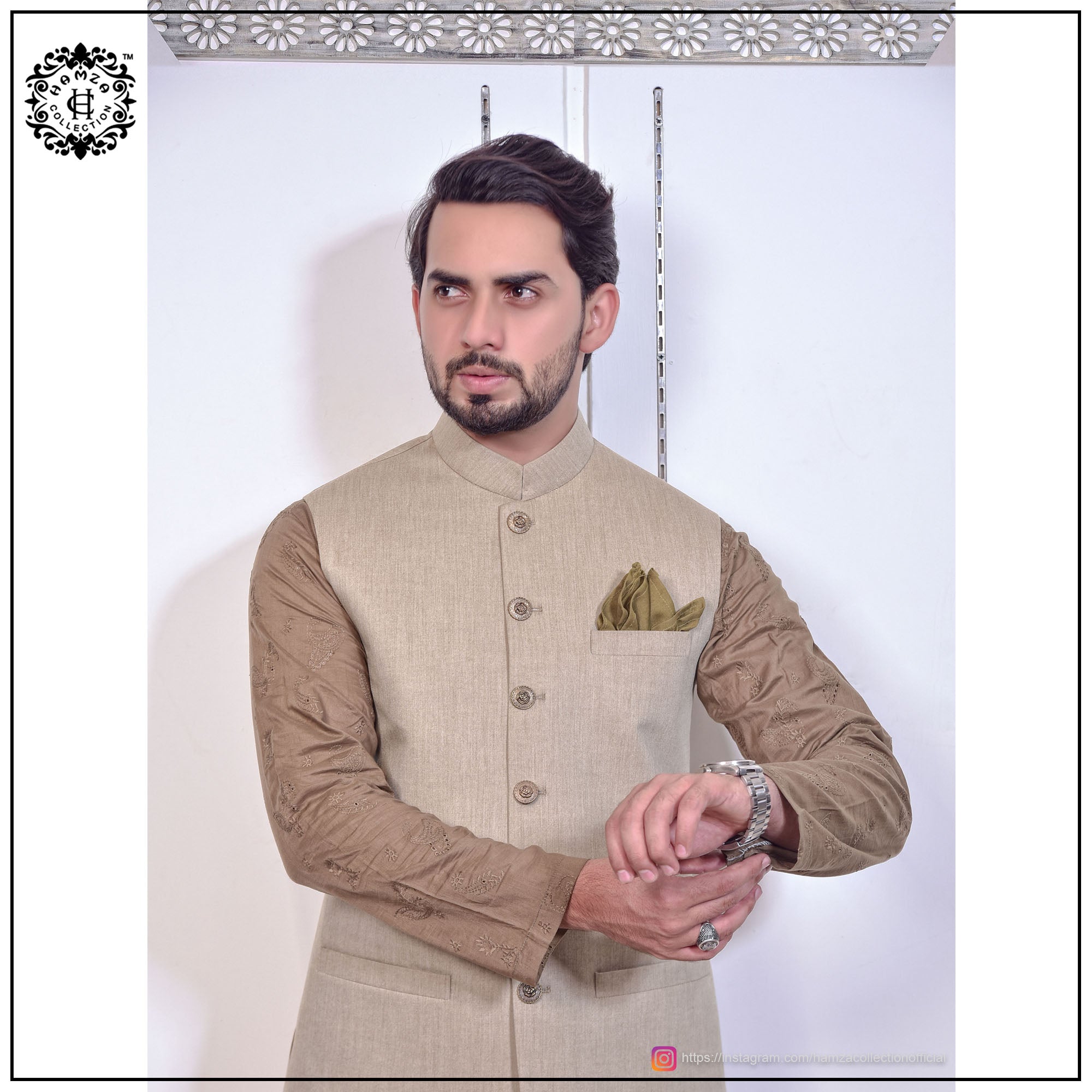 Beige Waist Coat