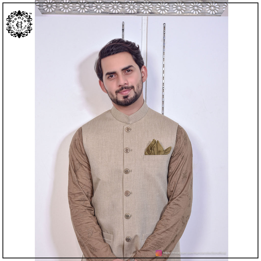 Beige Waist Coat