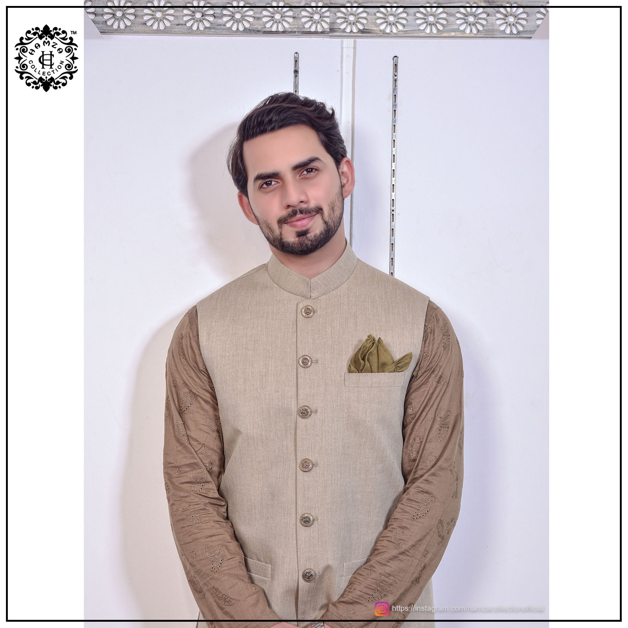 Beige Waist Coat