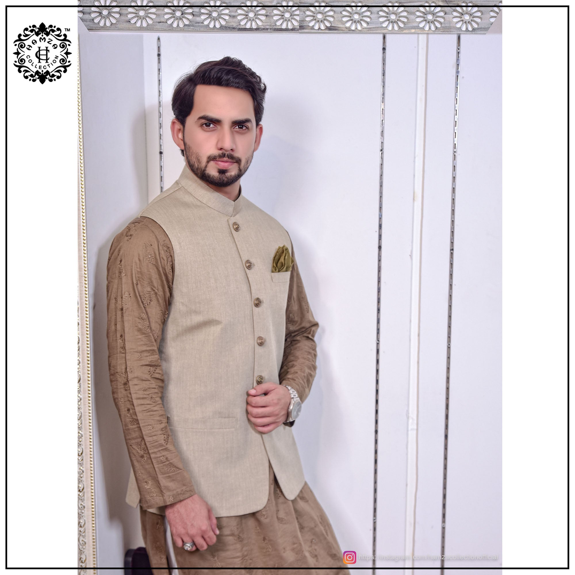 Beige Waist Coat