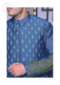 Teal Artisian Waist Coat