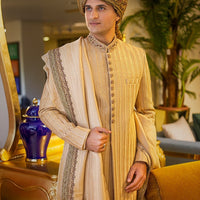 Golden Embroidered Sherwani