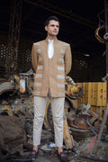 Tan Textured Prince Coat