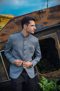 Greyish Blue Prince Coat
