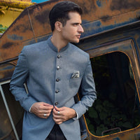 Greyish Blue Prince Coat