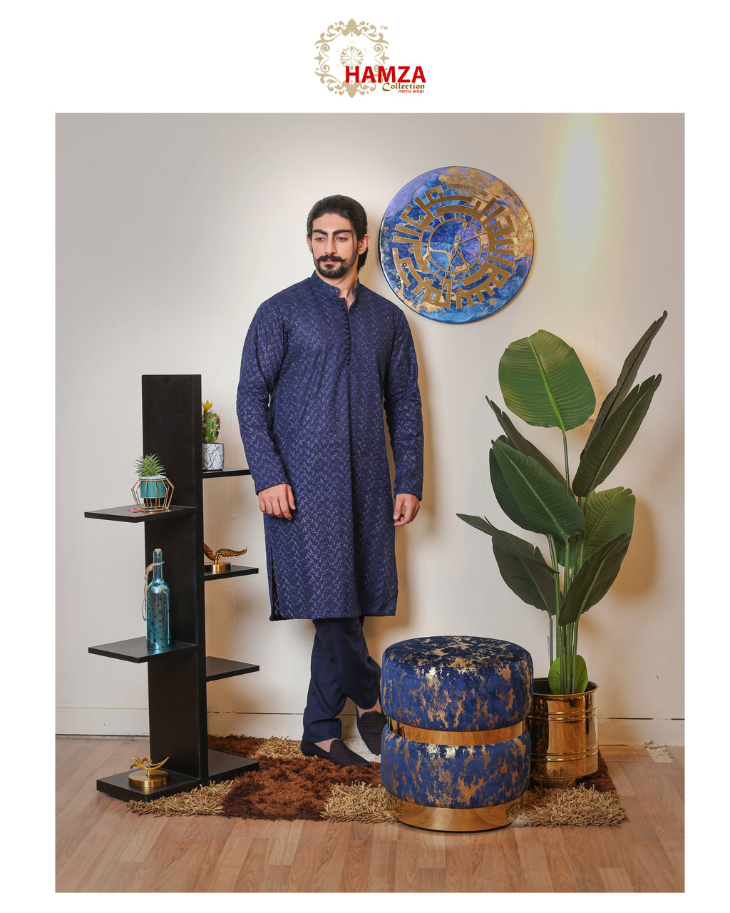 Deep Navy Blue Kurta