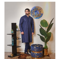 Deep Navy Blue Kurta