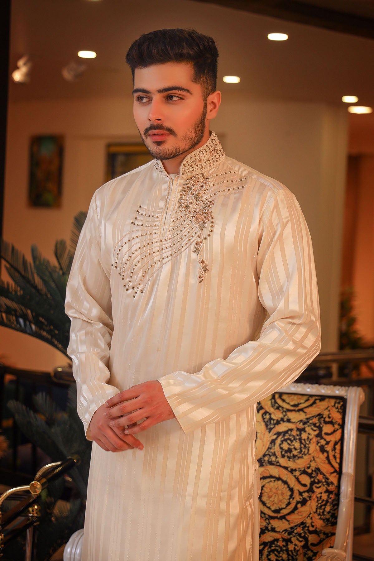 Ivory Kurta Trousers/Shalwar