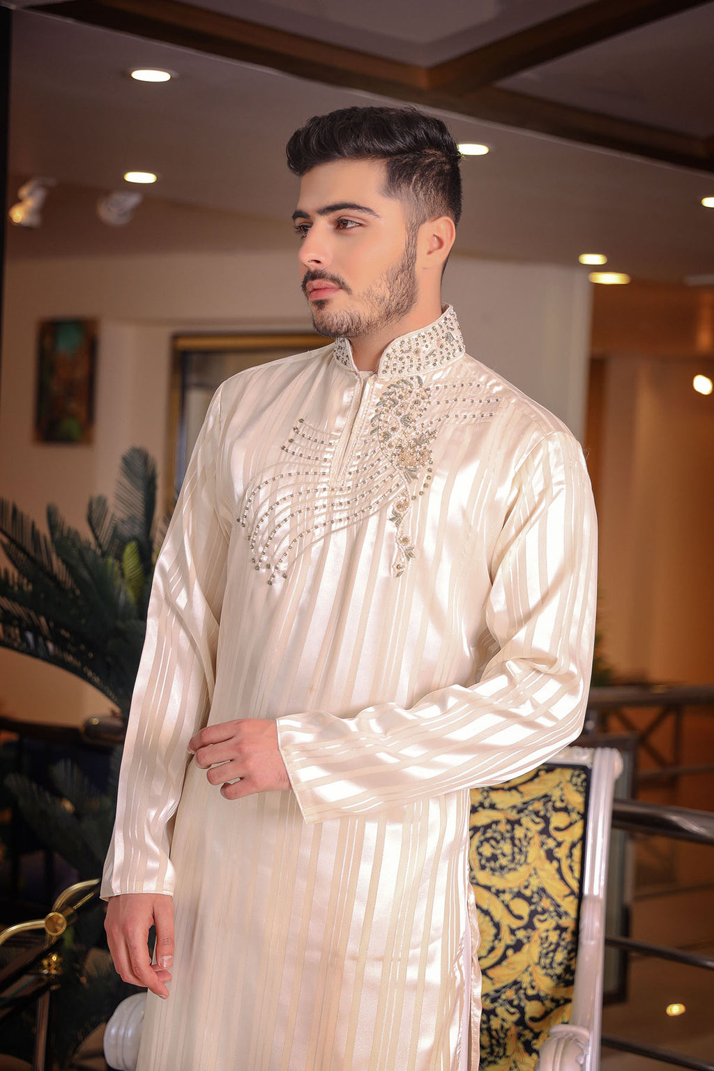 Ivory Kurta Trousers/Shalwar
