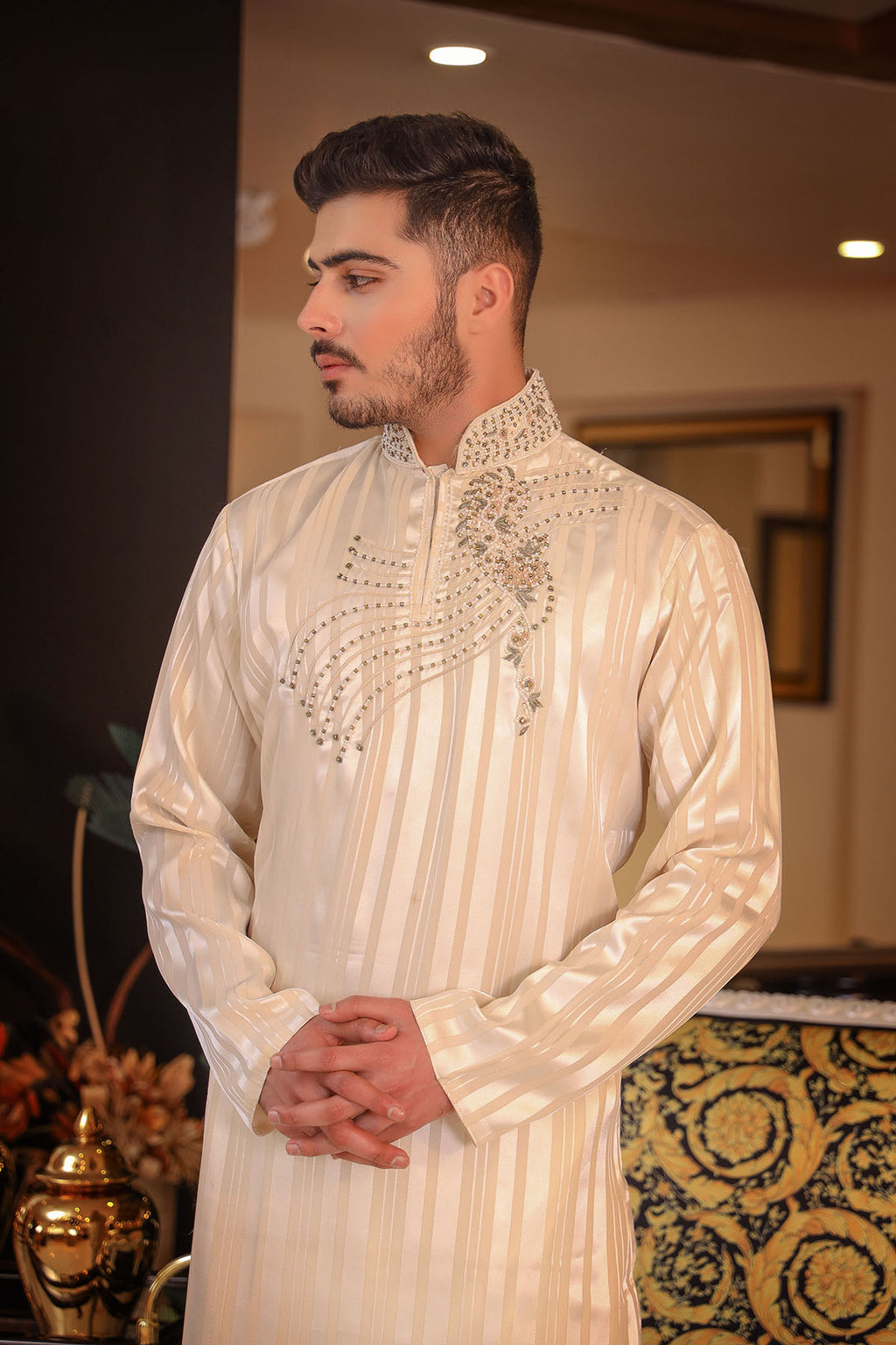 Ivory Kurta Trousers/Shalwar