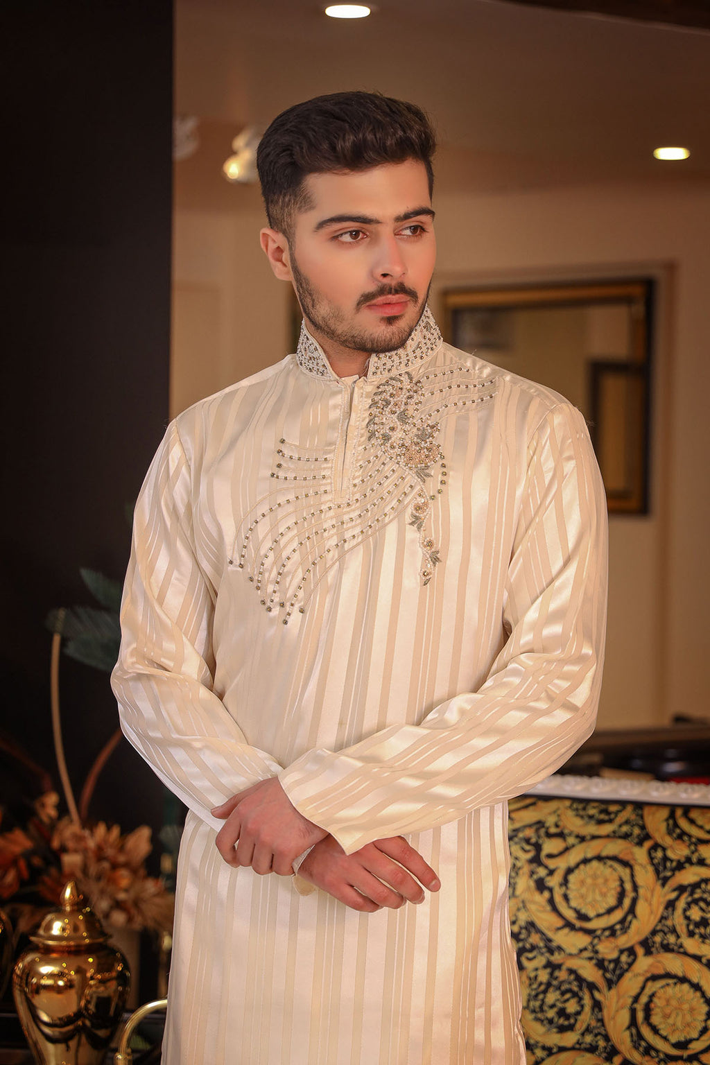 Ivory Kurta Trousers/Shalwar