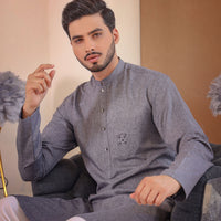 Charcoal Grey Kurta