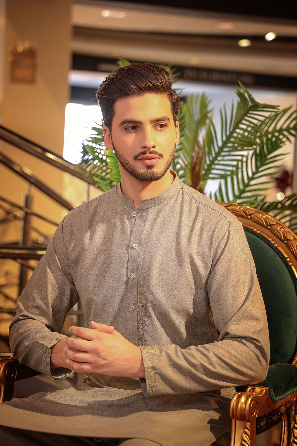 Taupe Grey Kurta