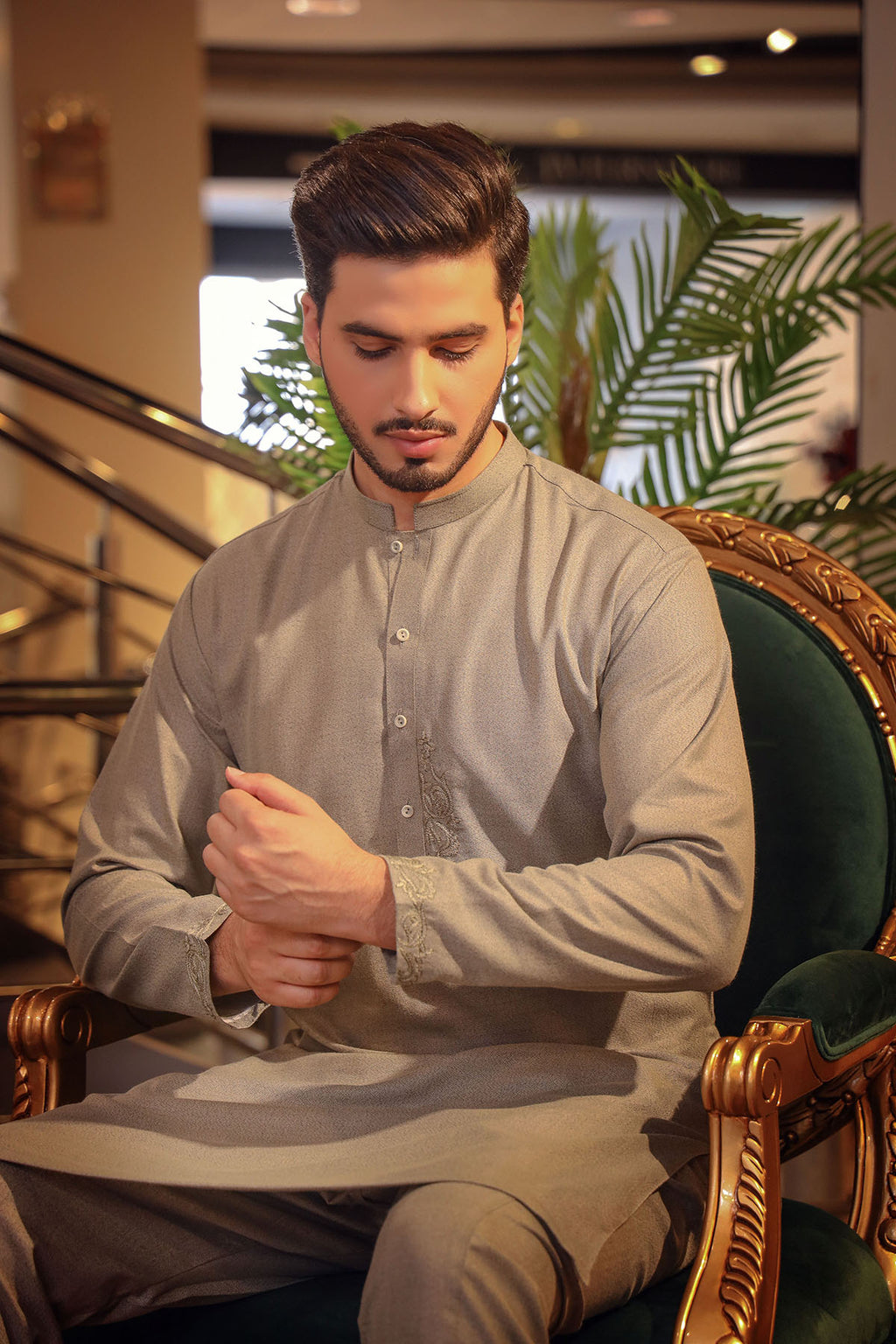Taupe Grey Kurta