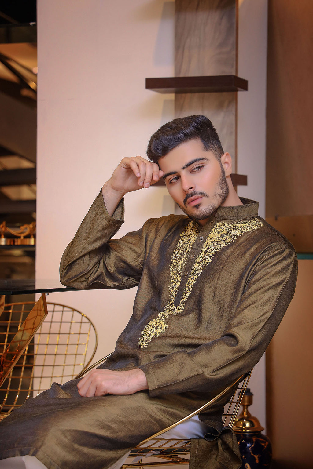 Deep Bronze Kurta Trouser/Shalwar