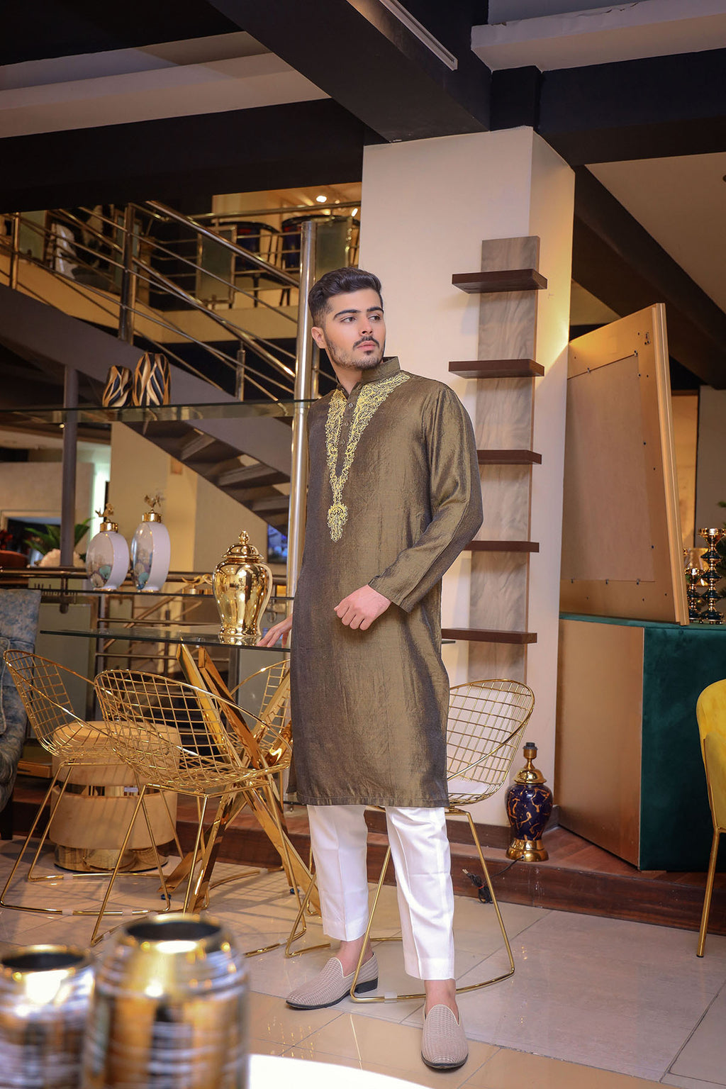 Deep Bronze Kurta Trouser/Shalwar
