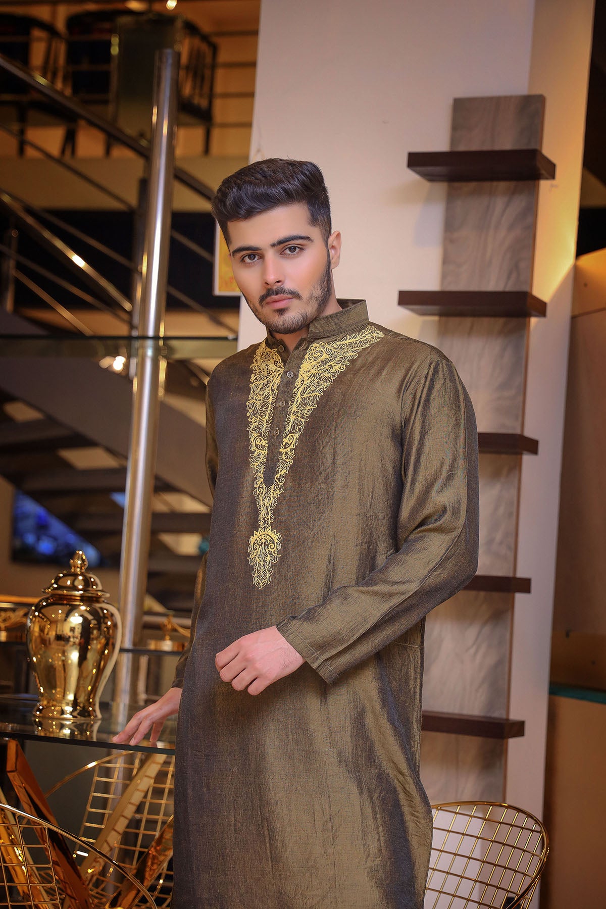 Deep Bronze Kurta Trouser/Shalwar