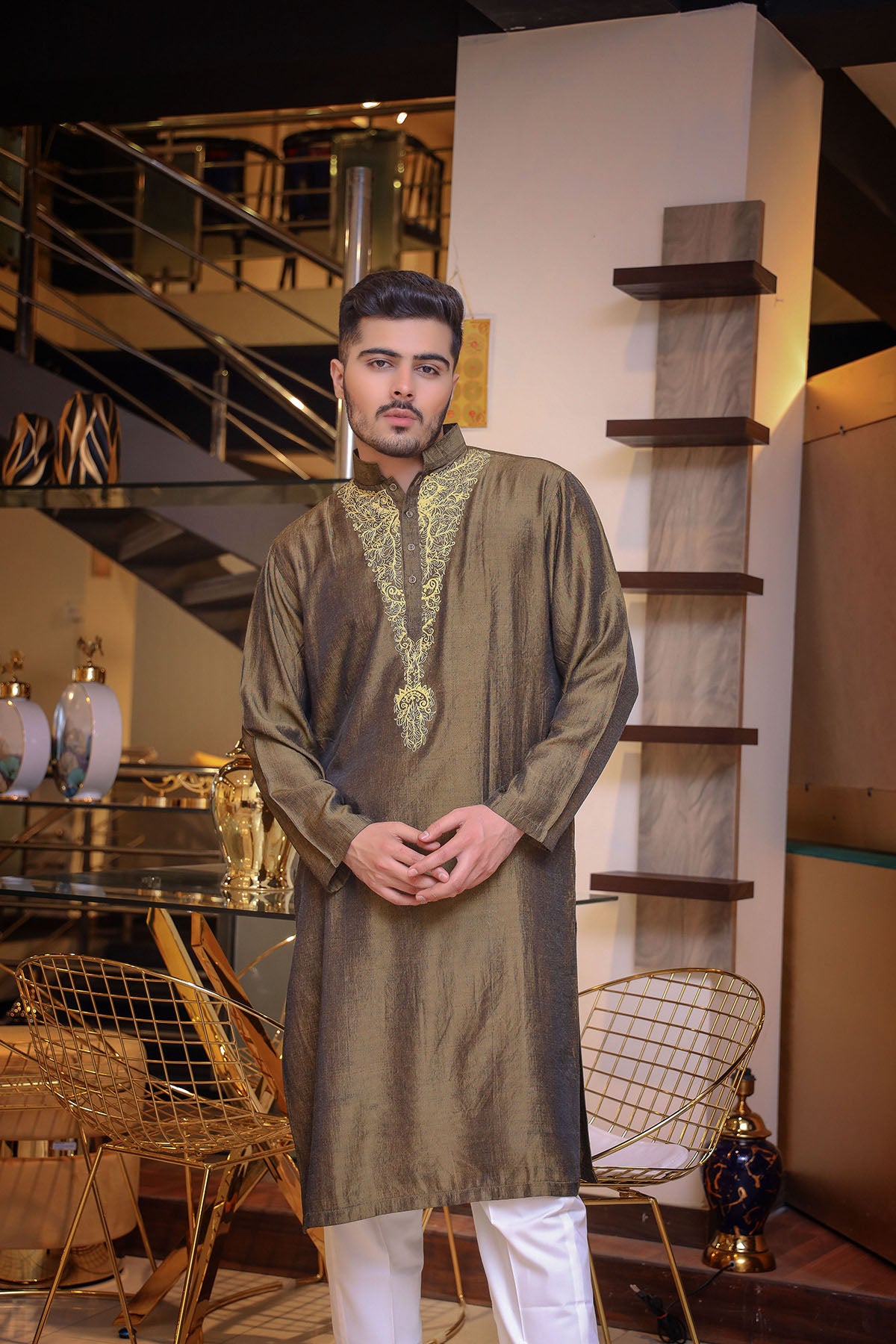 Deep Bronze Kurta Trouser/Shalwar