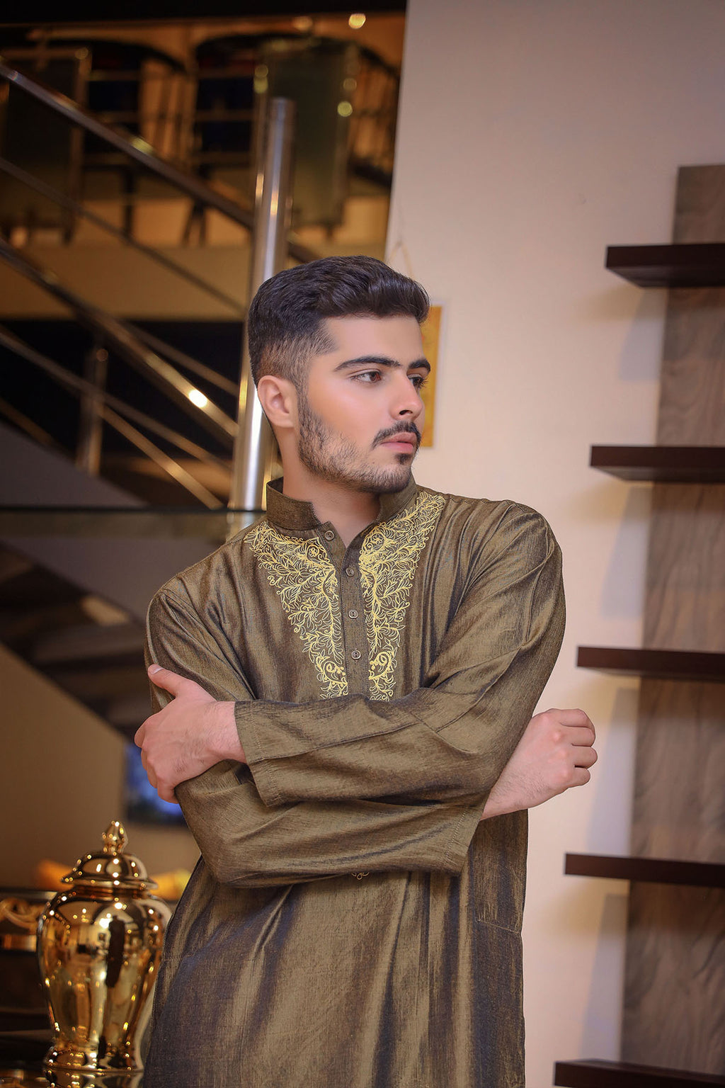 Deep Bronze Kurta Trouser/Shalwar