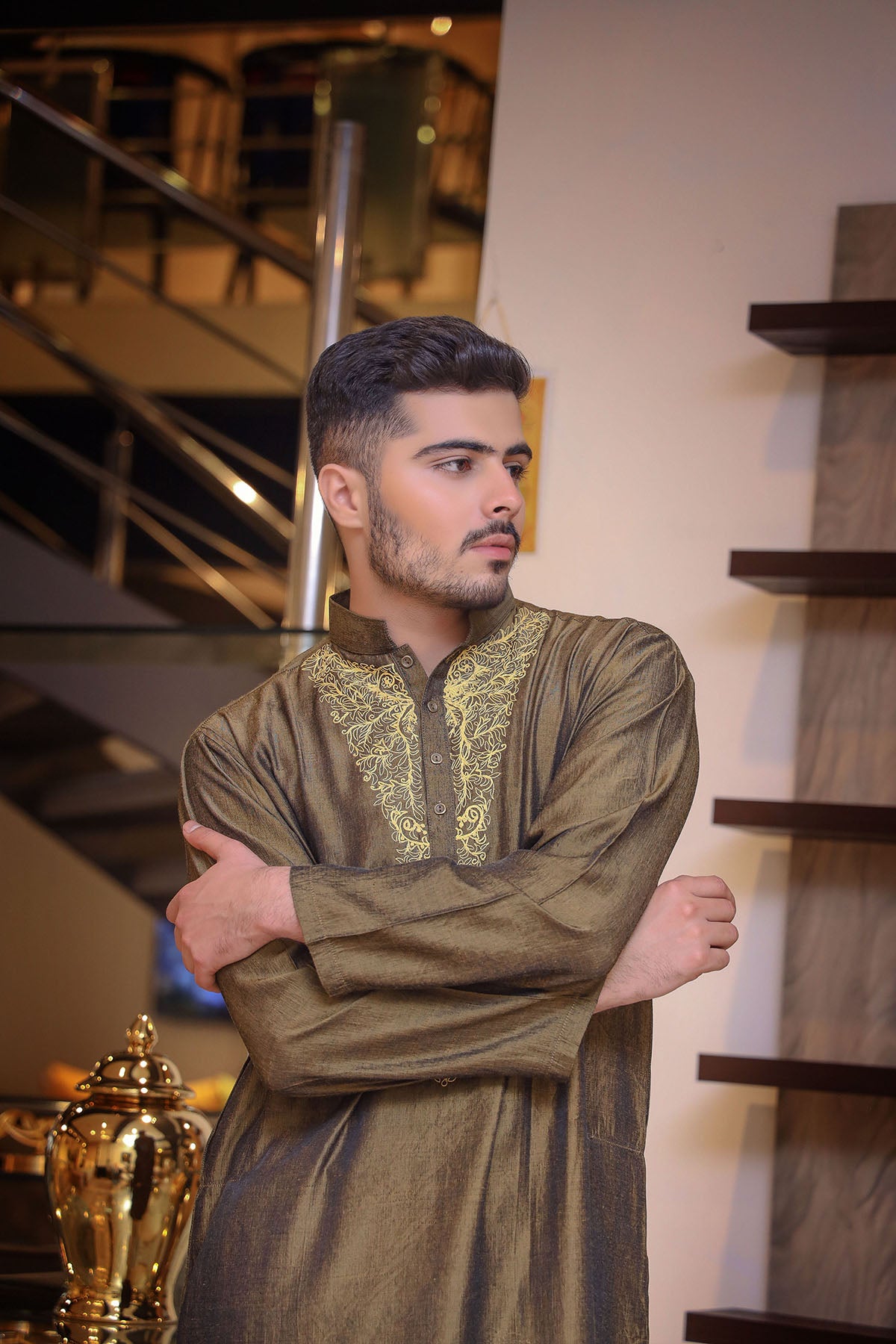 Deep Bronze Kurta Trouser/Shalwar