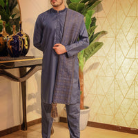 Navy Blue Kurta