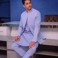 Sky Blue Waist Coat