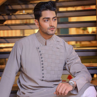 Light Grey Andrakha Kurta
