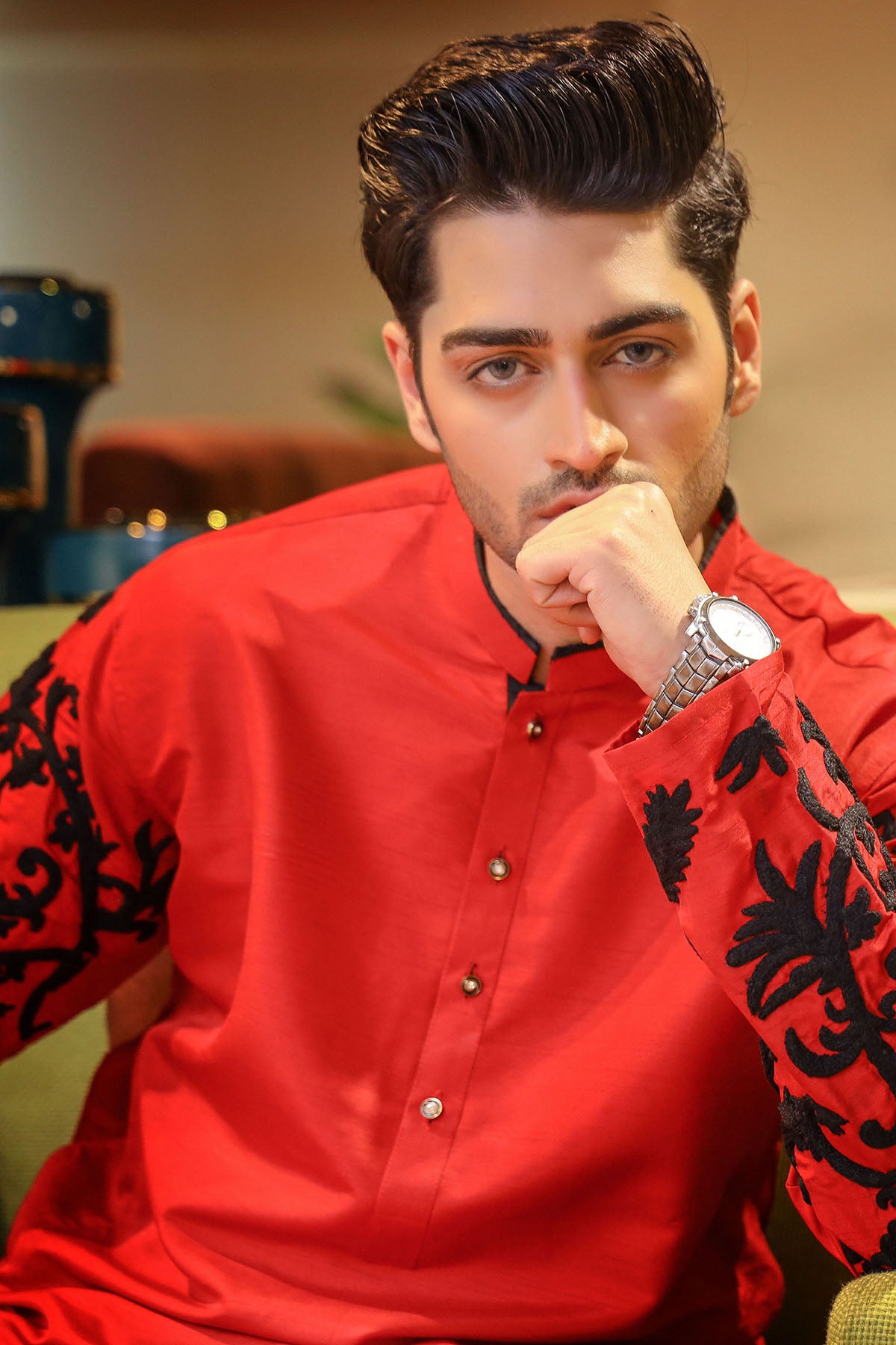 Bright Red Kurta