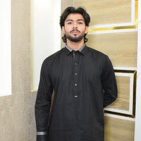 BLACK PATTI KAMEEZ SHALWAR