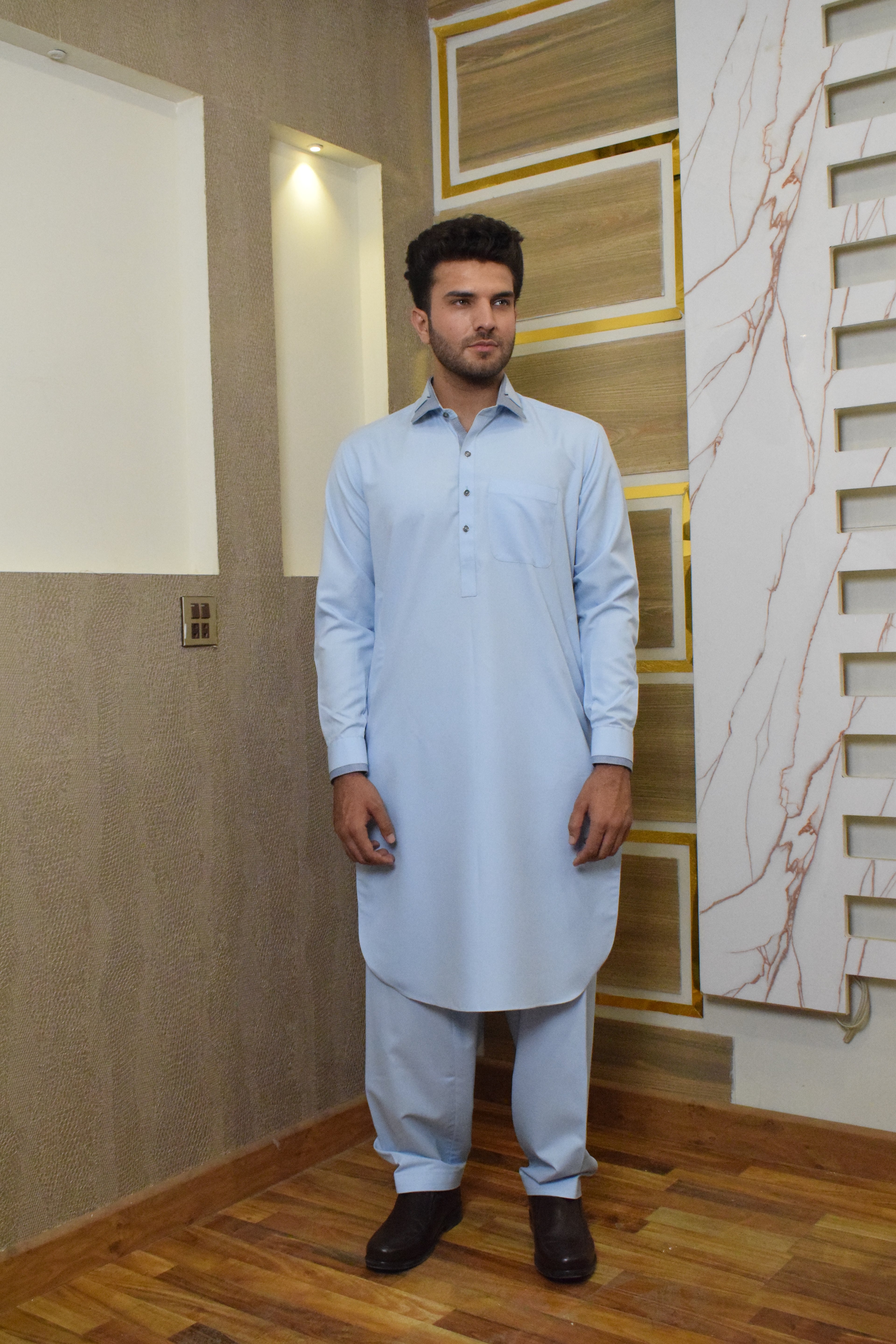 SKY BLUE KAMEEZ SHALWAR