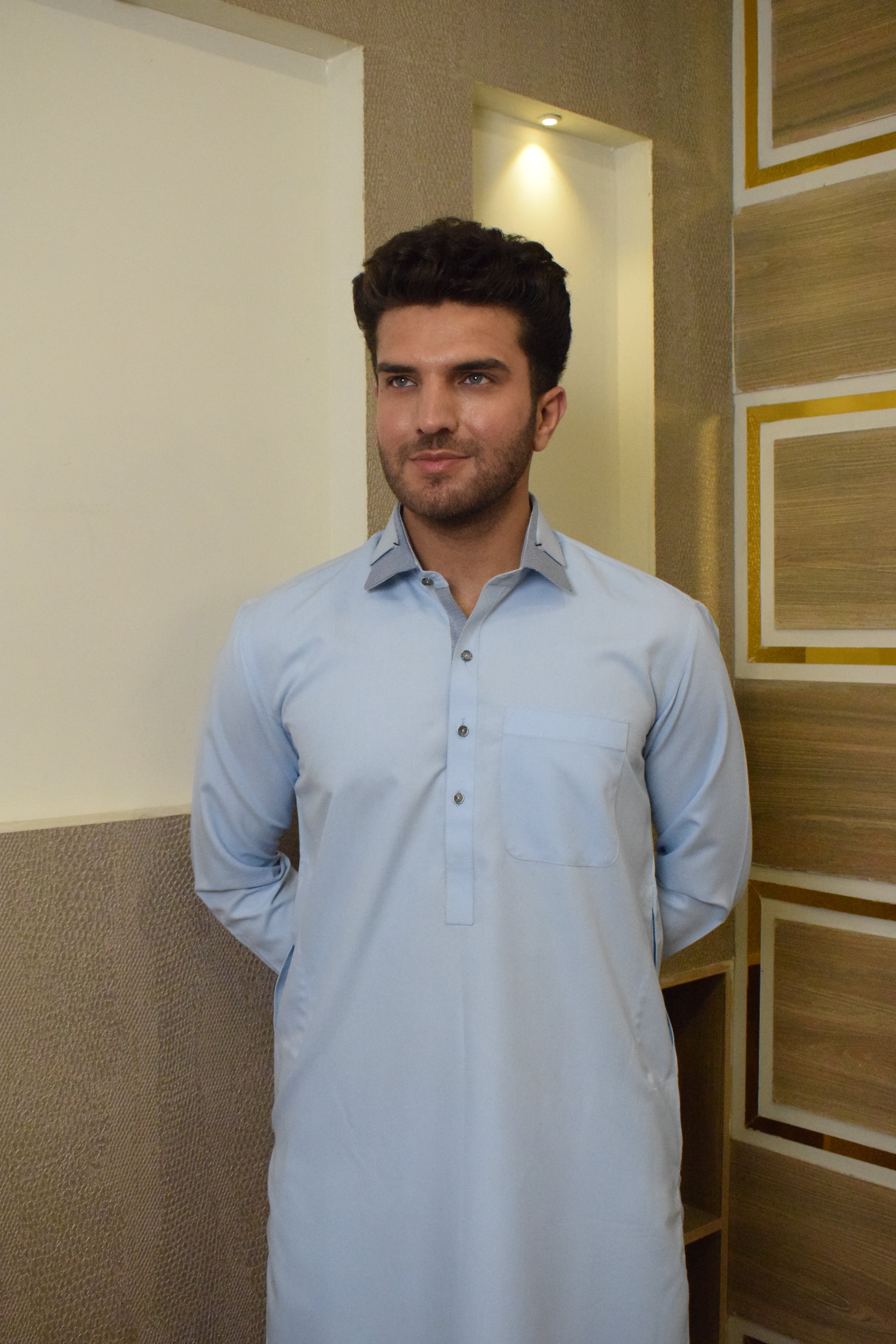 SKY BLUE KAMEEZ SHALWAR