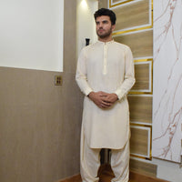 WHITE KAMEEZ SHALWAR