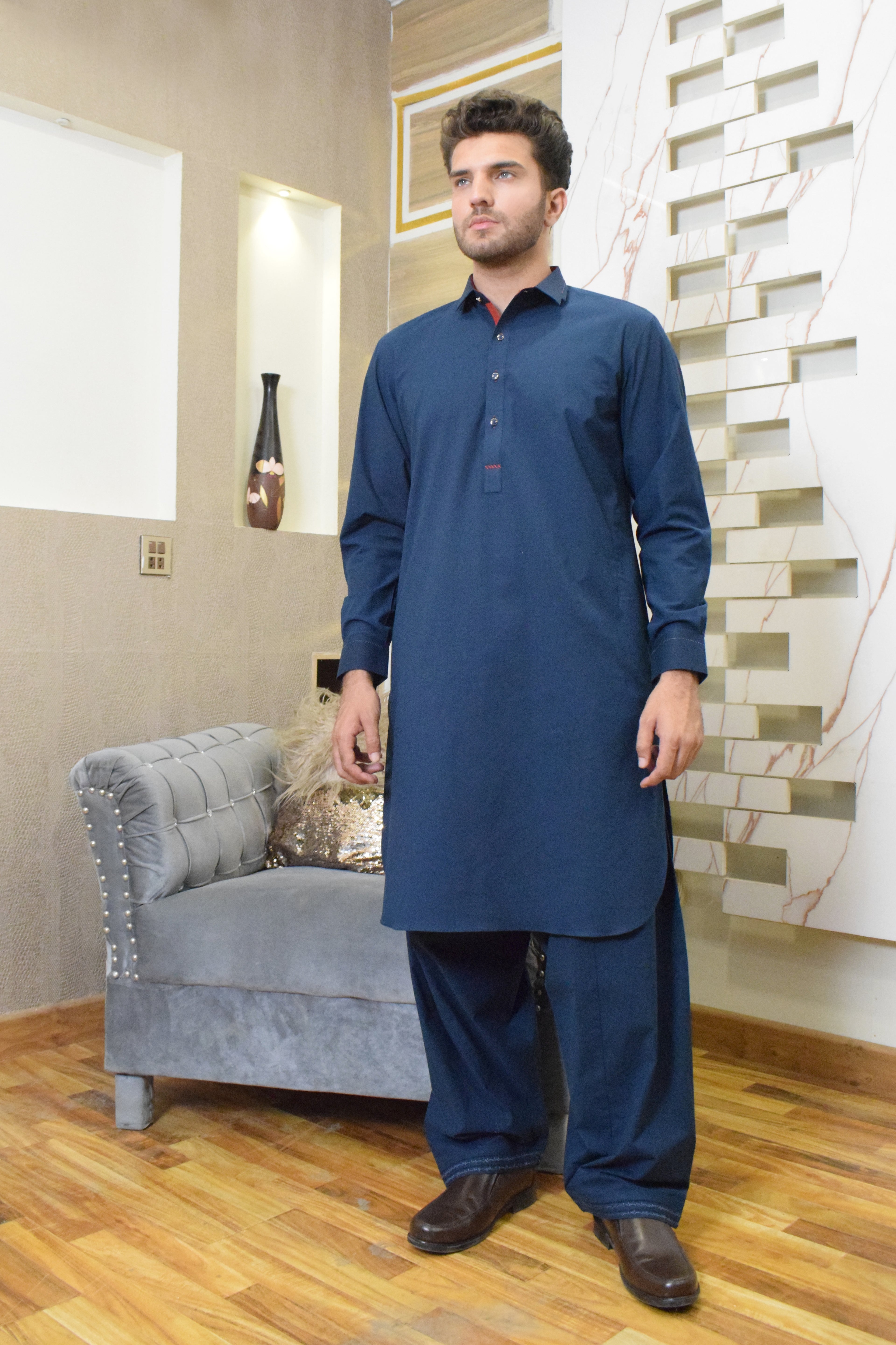 BLUE KAMEEZ SHALWAR