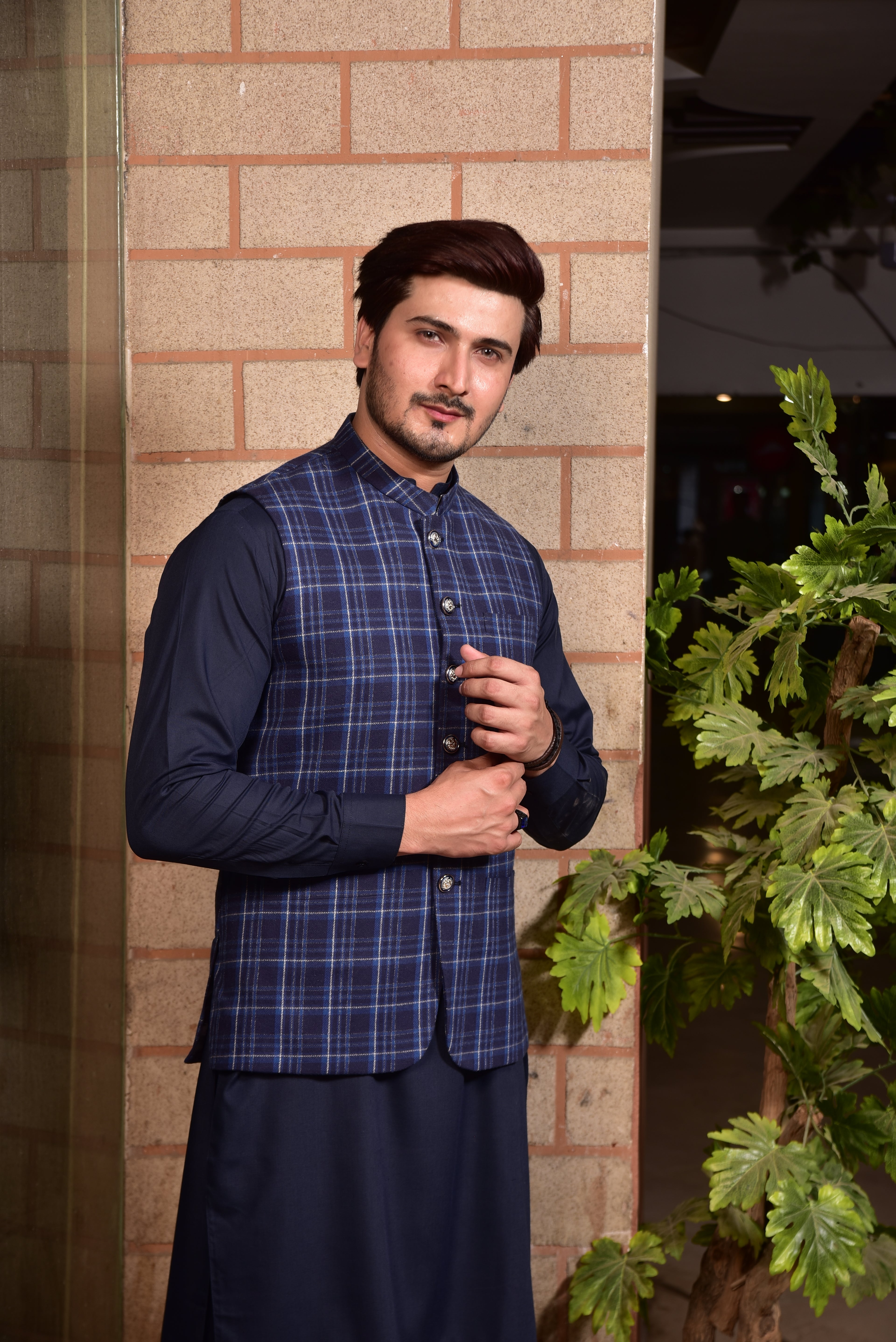 Checkered Waist Coat