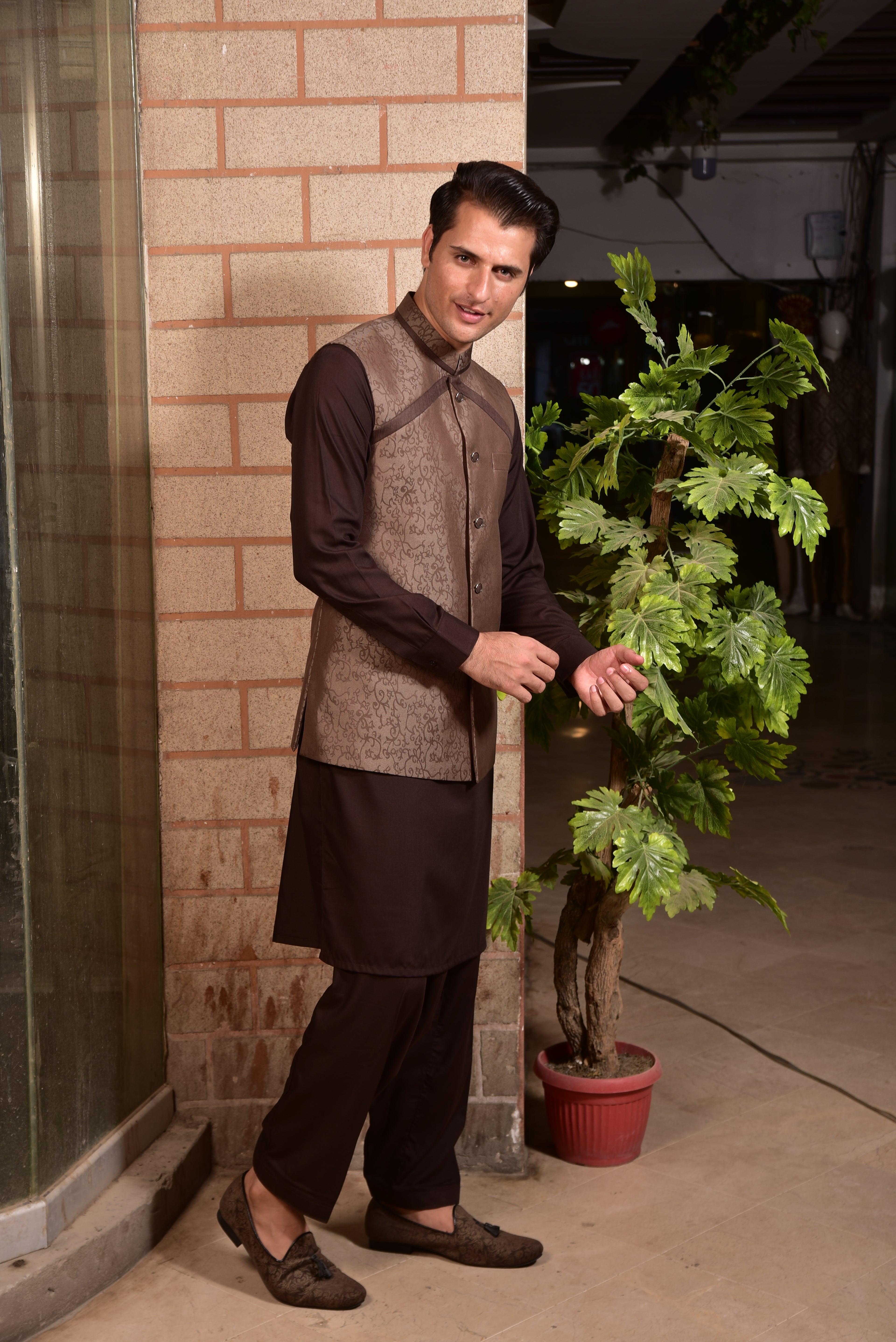 Espresso Color Waist Coat