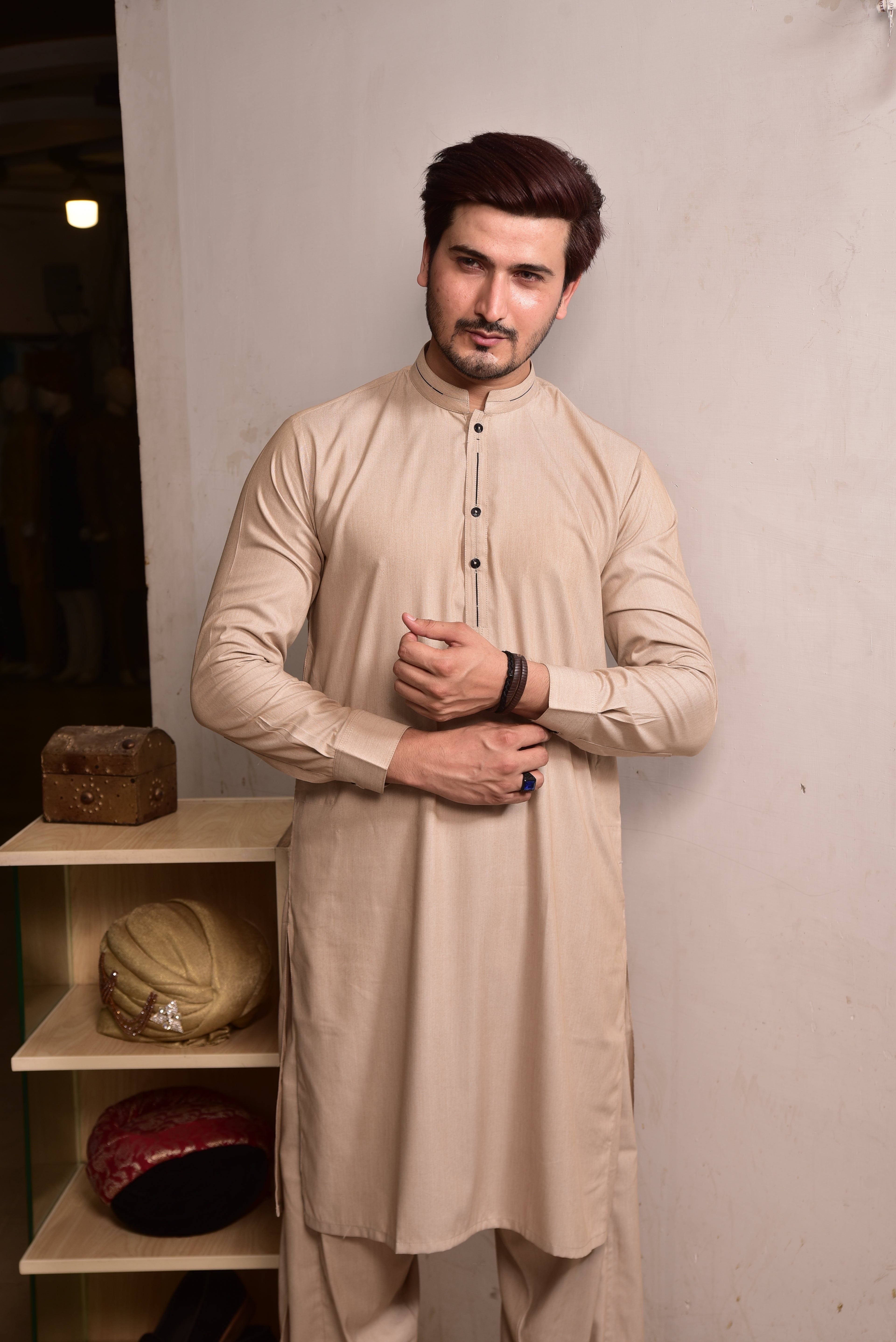 Beige Gold Kurta Shalwar